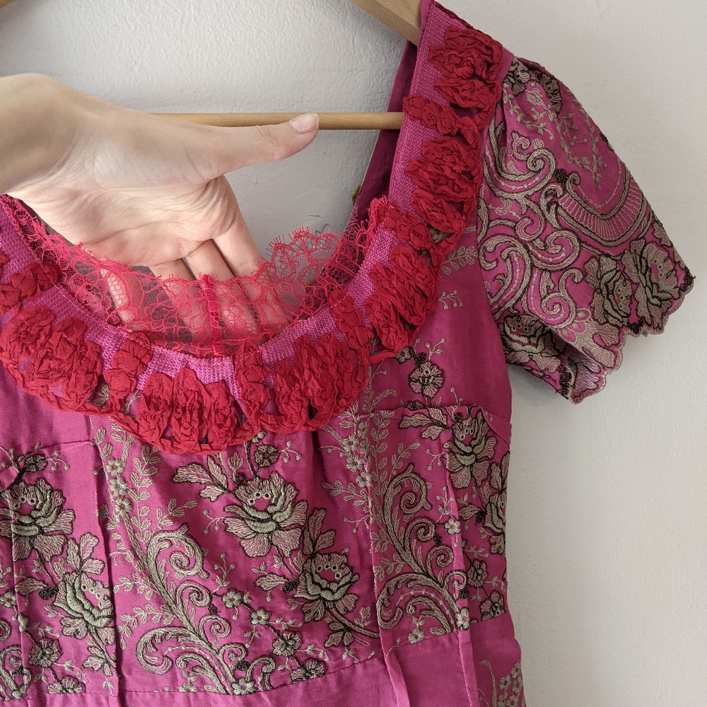 ❣️SOLD❣️Save the Queen Embroidered Dress - Picture 3 of 10